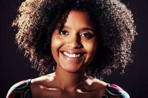 portrait d'une femme afro-américaine photo