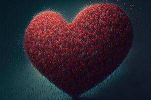 mille de cœurs ed l'amour Valentin journée concept illustration génératif ai photo