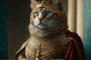 chat comme Catherine le impératrice épouse de empereur illustration génératif, ai photo