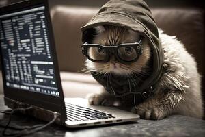 pirate chat travail emploi profession illustration génératif ai photo