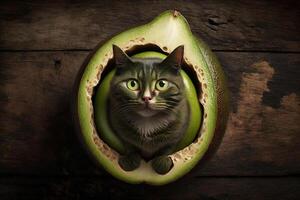 chat fabriqué en dehors de Avocat illustration génératif ai photo