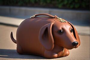 teckel chien forme mode luxe sac illustration génératif ai photo