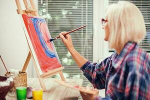 une femme La peinture photo