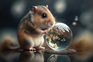 monde hamster journée pour monde hamster journée fête avril 12 illustration génératif ai photo