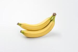 Frais bananes isolé sur blanc Contexte. ai généré photo