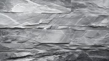 noir et blanc pierre mur texture. abstrait Contexte et texture pour conception photo