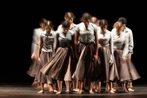 le mouvement abstrait de la danse photo