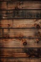 Haut vue de Naturel vieux bois texture dans haute résolution utilisé Bureau et Accueil ameublement, génératif ai. photo