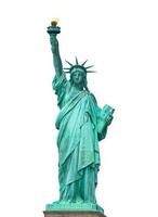 le statue de liberté sur blanc Contexte photo