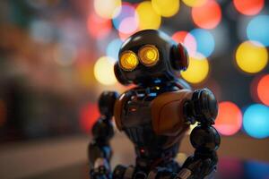 le futur de jouer propulsé par l'IA jouet des robots prendre plus de ai généré photo