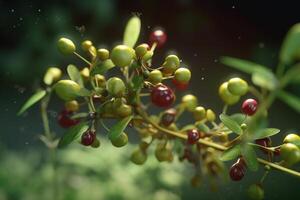 fermer images de les plantes comme une symbole pour réactif oxygène espèce ai généré photo