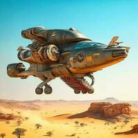 futuriste militaire avion conception, guerre militaire air artisanat, scifi en volant lisse conception. ai. photo