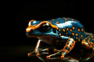 grenouille poison coloré fermer. produire ai photo