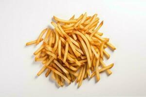 français frites vite aliments. produire ai photo