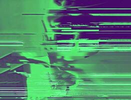 dommage écran abstrait pépin conception cassé lumière vert et violet Distorsion photo