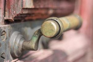 Vintage porte en bois se bouchent photo