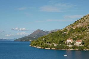 Quartier résidentiel sur coasline de Dubrovnik Croatie