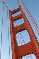 Détail du Golden Gate Bridge à San Francisco California United States photo