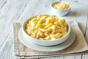 portion de macaroni et fromage photo