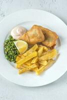 portion de fish and chips photo
