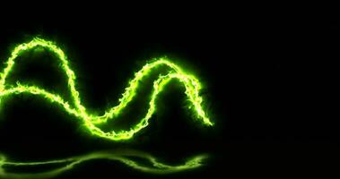 abstrait brillant vert lignes lumière énergie chimique acide la magie avec reflets abstrait Contexte photo