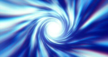 abstrait énergie bleu tunnel tordu tourbillon de cosmique hyperespace magique brillant embrasé futuriste salut-technologie avec brouiller et la vitesse effet Contexte photo