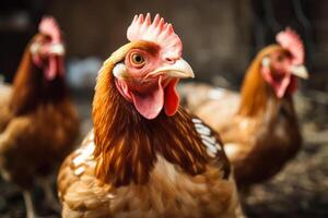 poulet national oiseau génératif ai photo