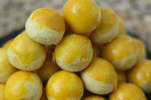 Nastar biscuits, ananas tartes ou nanas Tarte sont petit, taille de morsure des pâtisseries photo