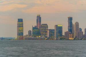 paysage urbain de Jersey ville horizon de Manhattan nyc photo