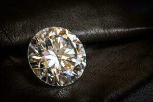 diamant sur le luxe cuir photo