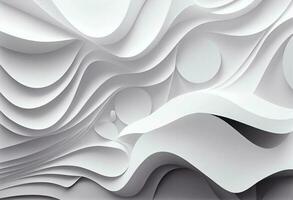 moderne blanc abstrait formes Contexte. produire ai photo