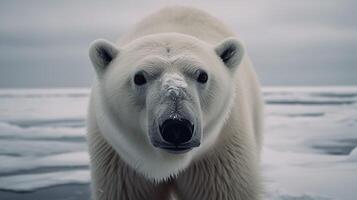 le majesté de le polaire ours photo