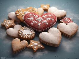 une 3d clipart Noël biscuit fête photo