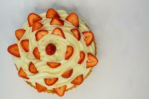 Contexte de coloré Gâteaux avec fruit- proche en haut de Gâteaux photo