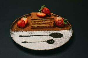 Contexte de coloré Gâteaux avec fruit- proche en haut de Gâteaux photo