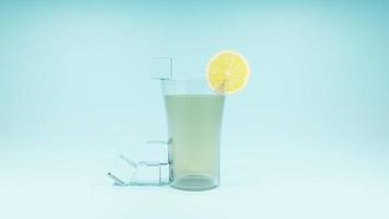 art 3d de limonade fraîche photo