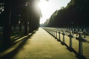 nationale cimetière, produire ai photo