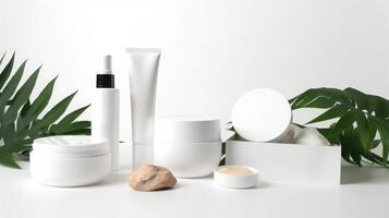 cosmétique soin de la peau Contexte. illustration ai génératif photo