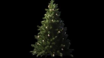 Noël arbre Contexte. illustration ai génératif photo