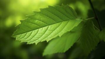 Terre journée et monde environnement jour, printemps, magnifique Naturel Frais vert feuille, relaxation la nature concept, produire ai photo