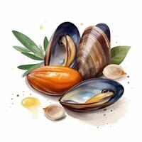 le ormeau est une espèce de fruits de mer dans le haliotidés famille et le haliotis genre. ai généré. photo