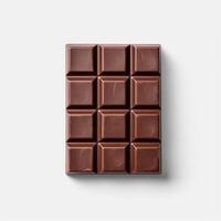 Chocolat bar sur blanc Contexte. ai généré photo