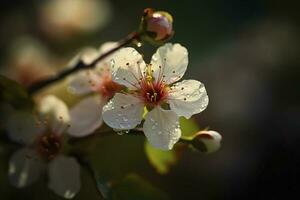 prune fleur dans de bonne heure printemps. situé dans prune fleur colline, Nankin, jiangsu, Chine, produire ai photo
