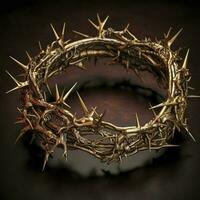 le couronne de les épines de Jésus Christ . ai génératif. photo
