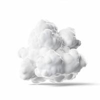nuage isolé. illustration ai génératif photo