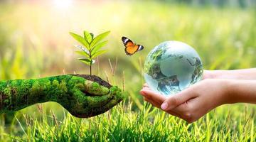 concept de sauver le monde, sauver l'environnement