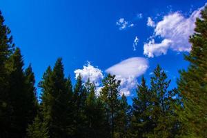 Journée d'été dans le parc chautauqua à boulder, colorado photo