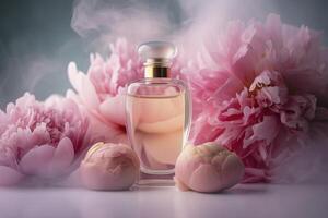 sucré Rose parfum , l'amour romance cadeau anniversaire , génératif ai photo