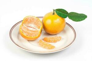 Frais des oranges de tropical zone ,doux fruit photo