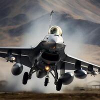F 16 combat faucon ai généré photo